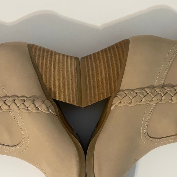 Dolce Vita Koolson Cowboy Western Boots Pull On Stack HeelWomen's Size 8 Tan - Picture 12 of 16